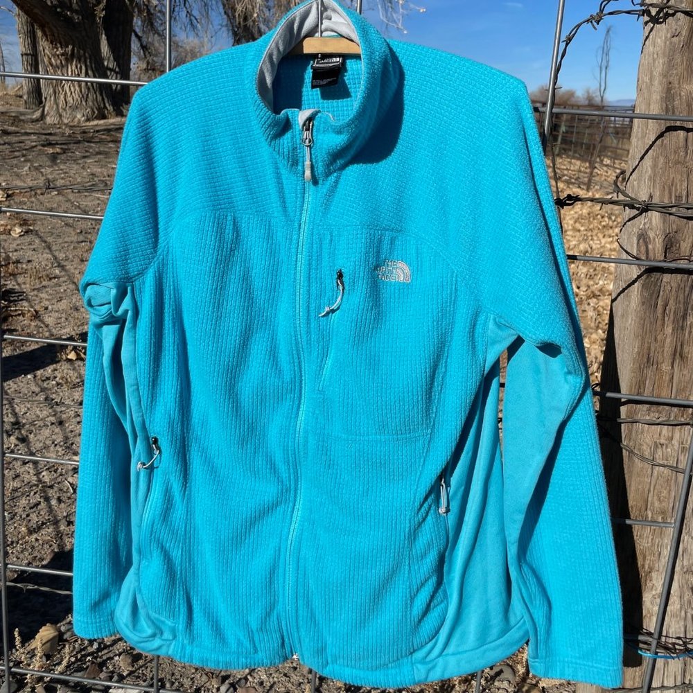 The North Face Women's Turquoise Light Polar Fleece Jacket Summit Series L